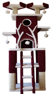 Our Cat Condos are solid wood