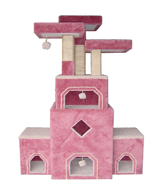 All Cat Trees have plush carpet.